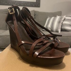 Vintage coach heels/wedges